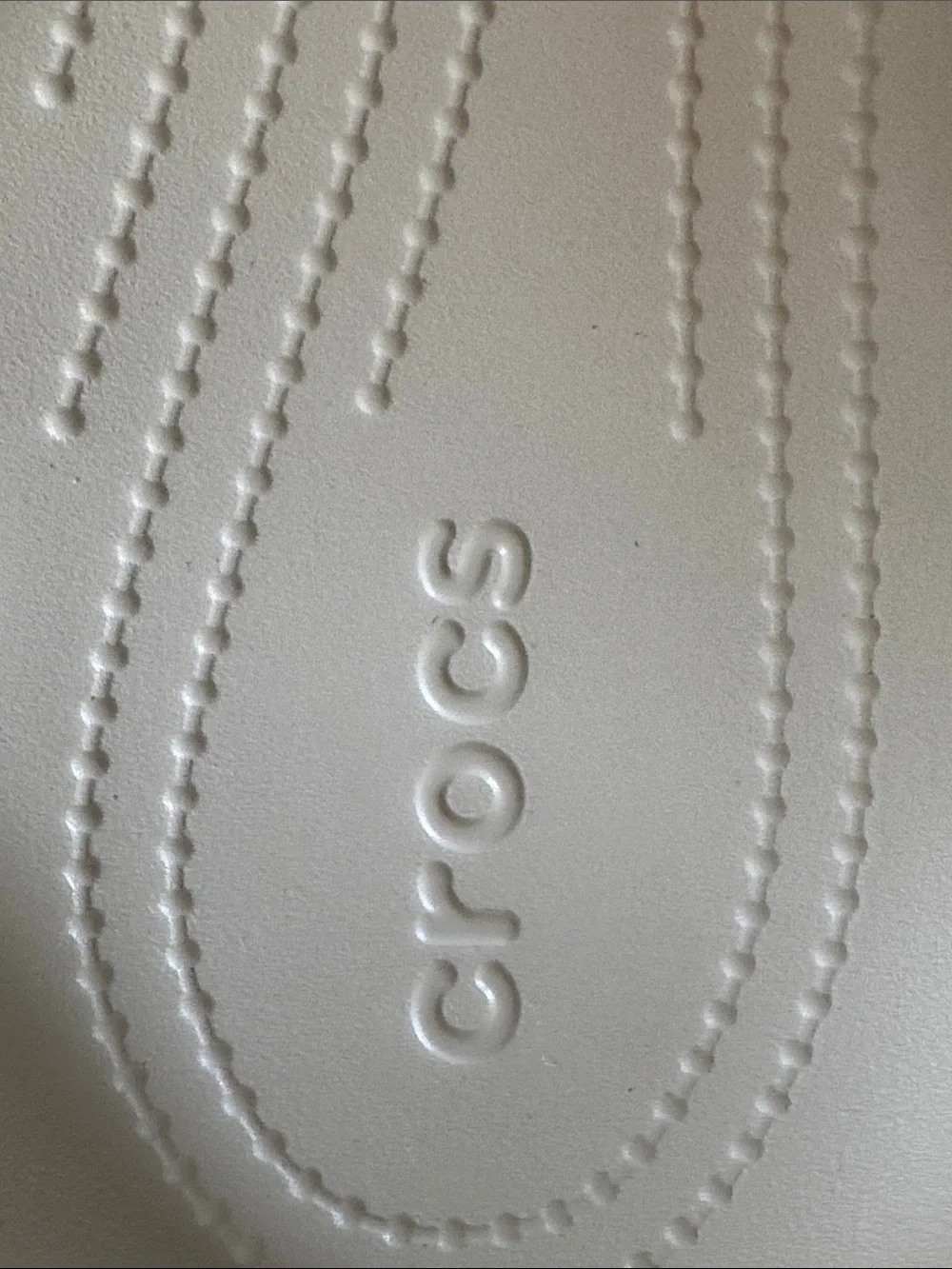 CROCS Men's Cream Flip-Flop Sandals, Like NEW